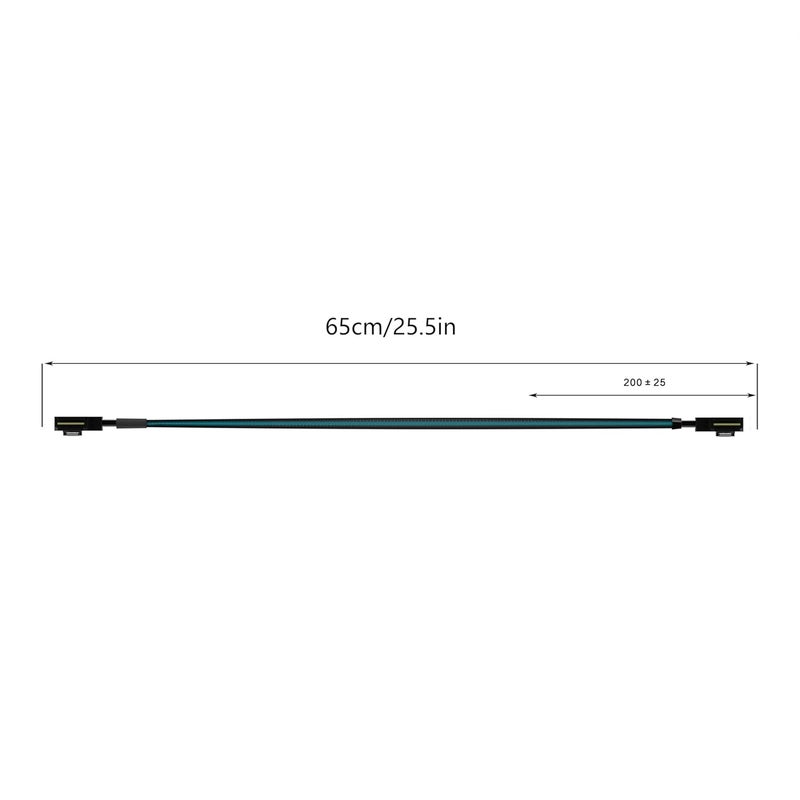 MITATTOK Mini SAS Cable SFF-8087 Left-Angle to Left-Angle Cable 26" (66cm) 12Gbps SAS 3.0 | RAID Controller to Backplane Server & Storage Compatible - Image 2
